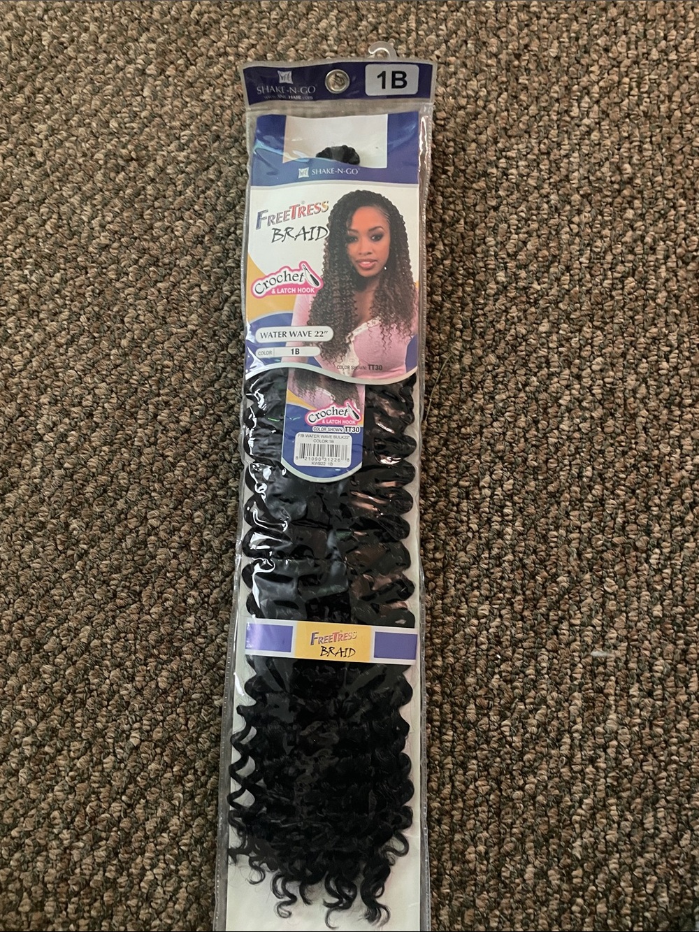 Freetress Water Wave Crochet Braid - 1B Black